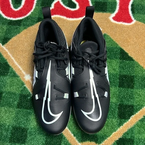 Nike Alpha Menace Pro 3 Mid Football Cleats Black CT6649-001 Size 12 - Picture 2 of 5